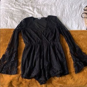 Lacey black romper